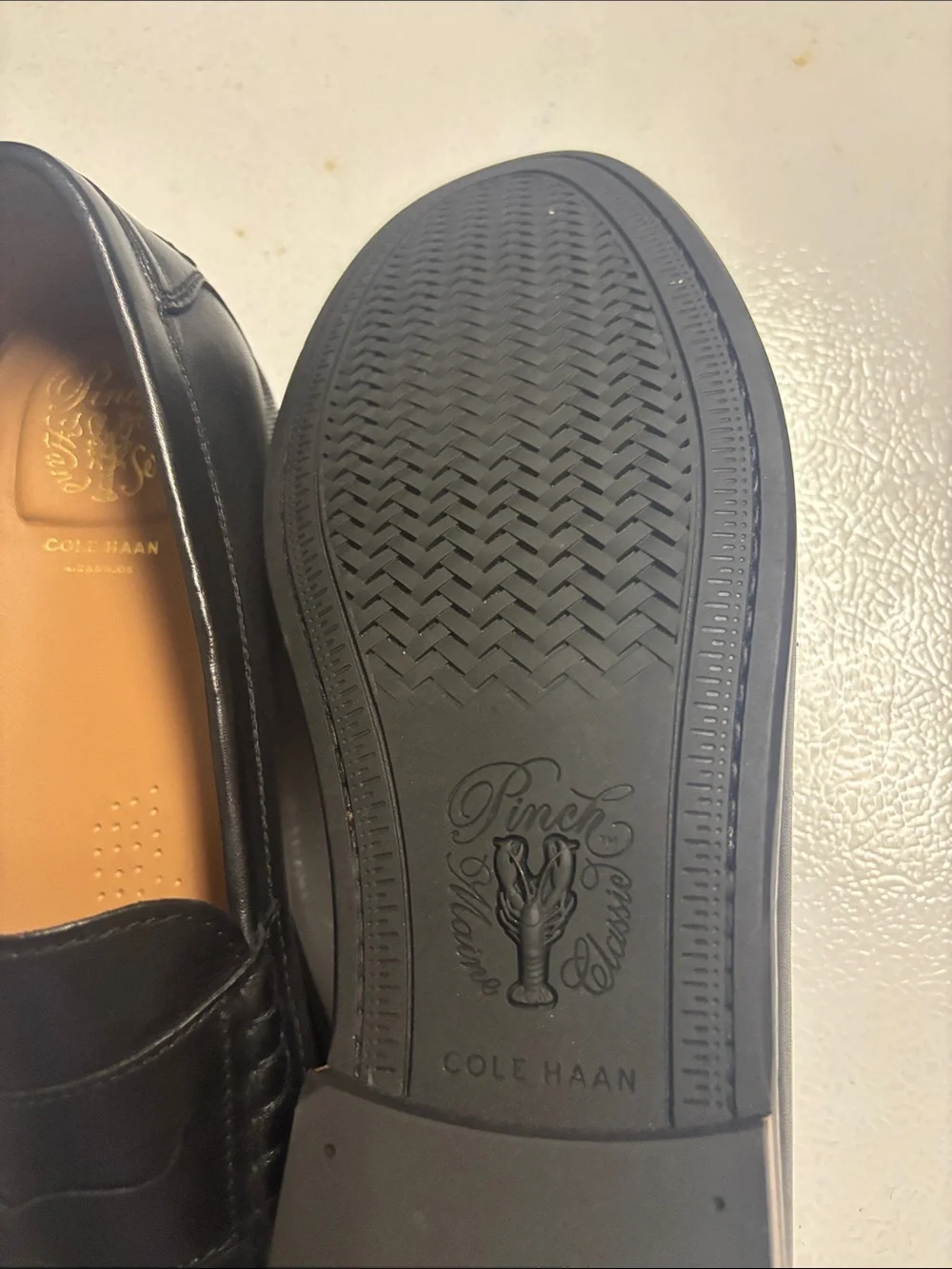 NWOT Cole Haan Black Leather Penny Loafers